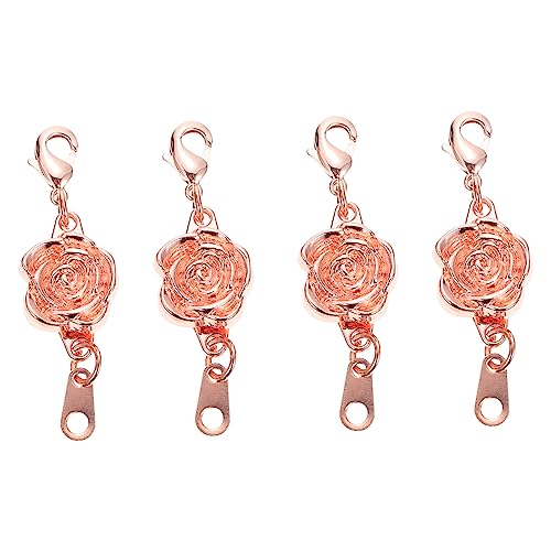 KOCKSHION 4stücke Schmuckverschluss Einzigartiges Design Für -armbänder Kettenverlängerung Glänzender Look Für Schmuckreparatur Und Bastelprojekte Roségold von KOCKSHION