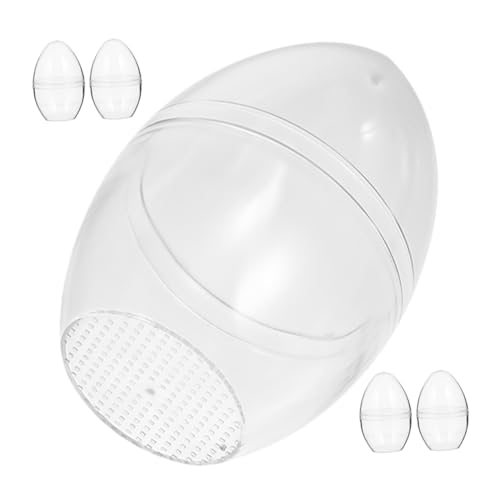 KOCKSHION 5 Stück Durchsichtige Ostereier Kunststoff, Transparente, Befüllbare Ornamente Zum Basteln, Ideal Für -süßigkeitenboxen, Frühlingsparty-zubehör Und Osterkörbchenfüllungen KOCKSHION 5 Stück Durchsichtige Ostereier Kunststoff, Transparente, Befüllbare Ornamente Zum Basteln, Ideal Für -süßigkeitenboxen, Frühlingsparty-zubehör Und Osterkörbchenfüllungen von KOCKSHION
