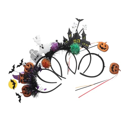 KOCKSHION 5 Stück Halloween-Stirnband süße Halloween-Stirnbänder für Frauen Netter Haarreihe gefühlt KOCKSHION 5 Stück Halloween-Stirnband süße Halloween-Stirnbänder für Frauen Netter Haarreihe gefühlt von KOCKSHION