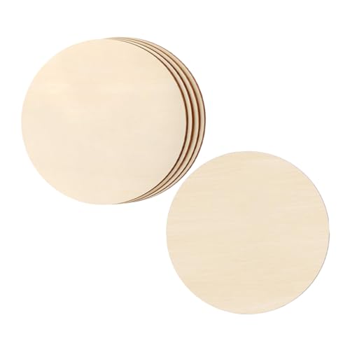 KOCKSHION 5 Stück Runde Holzspäne Runde Türhänger, Schilder, Blanko Rundes Schild Rundes Sperrholz Holztafeln Zum Basteln Holzscheiben Zum Basteln Massenholzrunden Kreis Rundholz Pappelbrett KOCKSHION 5 Stück Runde Holzspäne Runde Türhänger, Schilder, Blanko Rundes Schild Rundes Sperrholz Holztafeln Zum Basteln Holzscheiben Zum Basteln Massenholzrunden Kreis Rundholz Pappelbrett von KOCKSHION