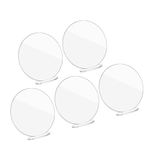 KOCKSHION 5 Stück Teiliges Runde Transparente Tischkarten Hochzeitsplatzkarten DIY Leere Platzkarten für Feiern mit Sockel für Tischdekoration und Gästebeschriftung KOCKSHION 5 Stück Teiliges Runde Transparente Tischkarten Hochzeitsplatzkarten DIY Leere Platzkarten für Feiern mit Sockel für Tischdekoration und Gästebeschriftung von KOCKSHION