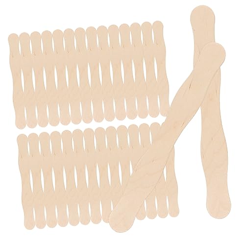 KOCKSHION 50 Stück Holzstäbchen für Diy Natürliche Eiscreme Stiele Bastel und Fächergriffe Multifunktionale Holzstäbchen für Kinderhandwerk und Kreative Projekte KOCKSHION 50 Stück Holzstäbchen für Diy Natürliche Eiscreme Stiele Bastel und Fächergriffe Multifunktionale Holzstäbchen für Kinderhandwerk und Kreative Projekte von KOCKSHION