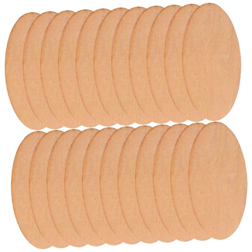 KOCKSHION 50 Stück Ovale Unbehandelte Holzscheiben aus Dickem Naturholz Glatte Holzplatten für DIY Bastelarbeiten Malerei Brandmalerei Geschenkdekoration KOCKSHION 50 Stück Ovale Unbehandelte Holzscheiben aus Dickem Naturholz Glatte Holzplatten für DIY Bastelarbeiten Malerei Brandmalerei Geschenkdekoration von KOCKSHION