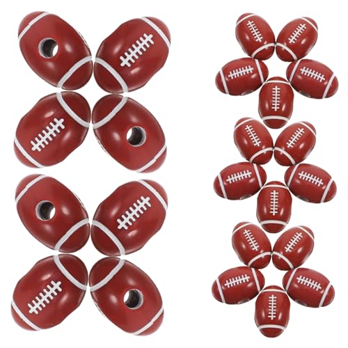 KOCKSHION 50 Stück Rugby Perlen Handschuhkorb Handgefertigte Perlen Fußball Perlen Zubehör Dekoration Rugby Fußballteam Perlen Panzerspielzeug Fluoreszierende Halterung Dekorativer KOCKSHION 50 Stück Rugby Perlen Handschuhkorb Handgefertigte Perlen Fußball Perlen Zubehör Dekoration Rugby Fußballteam Perlen Panzerspielzeug Fluoreszierende Halterung Dekorativer von KOCKSHION