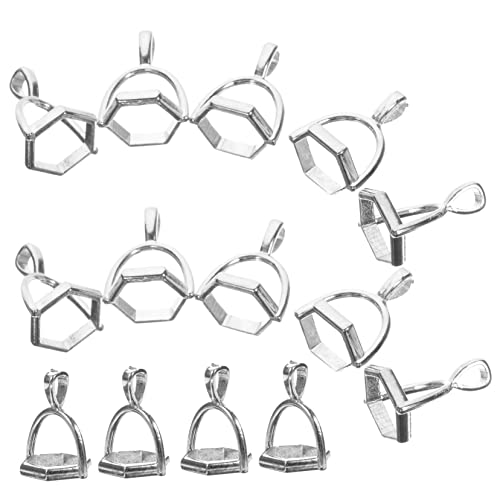 KOCKSHION 50 Stück Sechseckige Legierungs Verbindungsanhänger für DIY Schmuckherstellung Charmantes Zubehör für Armbänder und Ohrringe Haltbarem Material von KOCKSHION