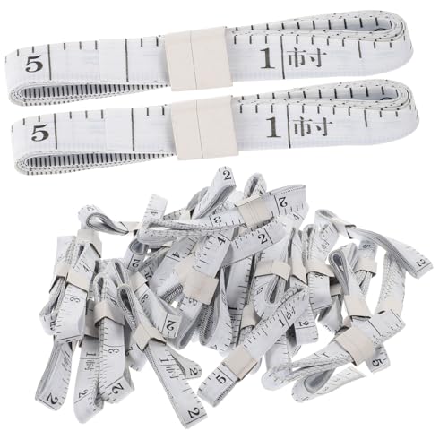 KOCKSHION 50 Stück Teiliges Buntes Flexibles Maßband Weich Beidseitig Messend Kleines Nähmaßband für Körpermaße Praktisches Schneiderband für Handarbeit und Kleidung Kompakt Zufällige Farbe von KOCKSHION