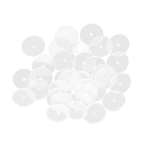 KOCKSHION 50 Stück Transparente Ohrhakenpolster für Schwere Ohrringe Flache Ohrstecker Rückenstützen für Schlaffe Ohren und Vielseitigen Schmuckgebrauch von KOCKSHION