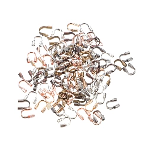 KOCKSHION 500 Stück U Förmige Drahtschutz Endkappen Schmuckverschluss DIY Zubehör für Armbänder und Ketten Langlebiger Drahtwächter für Professionelles Schmuckbasteln und Reparieren KOCKSHION 500 Stück U Förmige Drahtschutz Endkappen Schmuckverschluss DIY Zubehör für Armbänder und Ketten Langlebiger Drahtwächter für Professionelles Schmuckbasteln und Reparieren von KOCKSHION