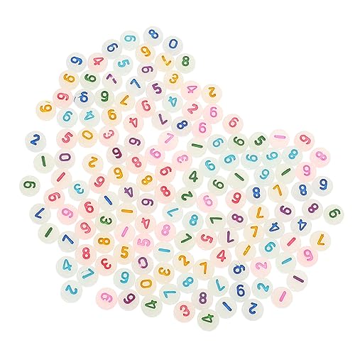 KOCKSHION 500Stücke Luminöse Acrylperlen für DIY Armbänder Farbige Handwerksperlen für Schmuckherstellung Handarbeit Kreative Designs für Freundschaftsarmbänder und von KOCKSHION