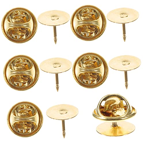 KOCKSHION 50Sätze Stiftrücken mit Goldenen Kappen für Broschen Accessoires und DIY Projekte Einfach zu Verwenden Vielseitig Einsetzbar Polierte Kanten für Angenehmes Gefühl von KOCKSHION