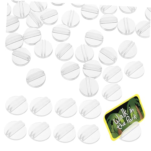 KOCKSHION 50Stücke Brettspiel Kartenhalter Transparente Runde Kartenorganisatoren Spielkartenständer für Erwachsene für Spielabende und Kartenspiele KOCKSHION 50Stücke Brettspiel Kartenhalter Transparente Runde Kartenorganisatoren Spielkartenständer für Erwachsene für Spielabende und Kartenspiele von KOCKSHION