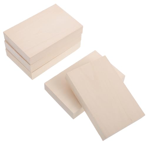 KOCKSHION 5Stücke Unfertige Holzplanken für DIY Projekte Hochwertigem Lindenholz zum Schnitzen und Basteln Glatte Oberflächen ohne Schleifen Nötig Sicher KOCKSHION 5Stücke Unfertige Holzplanken für DIY Projekte Hochwertigem Lindenholz zum Schnitzen und Basteln Glatte Oberflächen ohne Schleifen Nötig Sicher von KOCKSHION