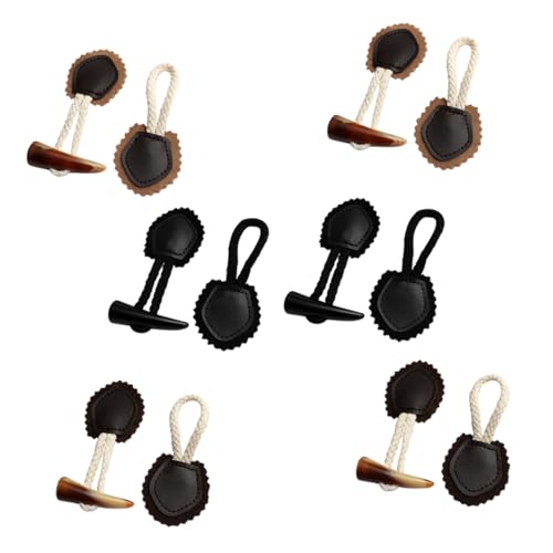 KOCKSHION 6 Paare Vintage Horn Toggle Knöpfe Harz für DIY Nähprojekte Robuste und Langlebige Jackenknöpfe Schwarz Hellbraun und Dunkelbraun für Kreative Handarbeiten KOCKSHION 6 Paare Vintage Horn Toggle Knöpfe Harz für DIY Nähprojekte Robuste und Langlebige Jackenknöpfe Schwarz Hellbraun und Dunkelbraun für Kreative Handarbeiten von KOCKSHION