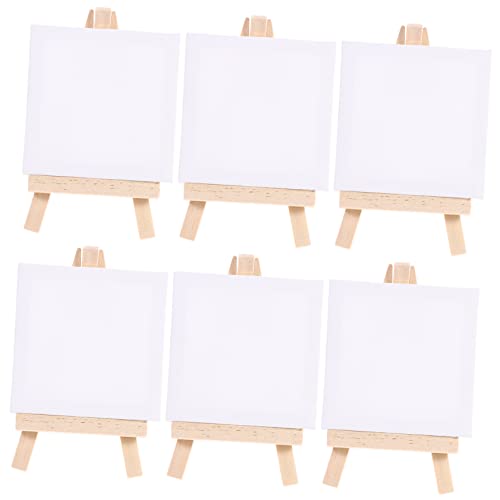 KOCKSHION 6 Sätze Mini Staffelei Set mit Holzkünstlerleinwänden Weiße Vorgespannte Maltafeln für Öl und Acrylmalerei für Kunstliebhaber Praktisch und Tragbar KOCKSHION 6 Sätze Mini Staffelei Set mit Holzkünstlerleinwänden Weiße Vorgespannte Maltafeln für Öl und Acrylmalerei für Kunstliebhaber Praktisch und Tragbar von KOCKSHION