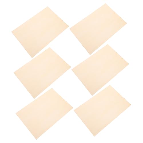 KOCKSHION 6 Stück Handgefertigte Holzplatten für Diy Zeichnen Schnitzen und Bastelprojekte für Holzarbeiten und Modellbau KOCKSHION 6 Stück Handgefertigte Holzplatten für Diy Zeichnen Schnitzen und Bastelprojekte für Holzarbeiten und Modellbau von KOCKSHION
