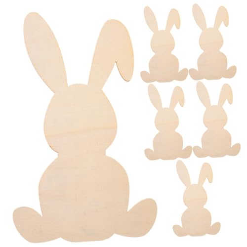 KOCKSHION 6 Stück Holzspäne in Hasenform Ostern Holzschmuck Party Kaninchenspielzeug geformt Kindergarten Hasendekoration im Freien mit Ostern unfertiges Holz Gastgeschenke für Ostern Khaki KOCKSHION 6 Stück Holzspäne in Hasenform Ostern Holzschmuck Party Kaninchenspielzeug geformt Kindergarten Hasendekoration im Freien mit Ostern unfertiges Holz Gastgeschenke für Ostern Khaki von KOCKSHION