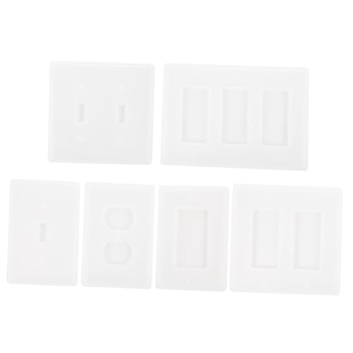 KOCKSHION 6 Stück Teiliges Silikon Gießform für DIY Steckdosenpaneele Kreative Silikonform für Dekoration Hochflexibel und Transparent für Bastelprojekte von KOCKSHION