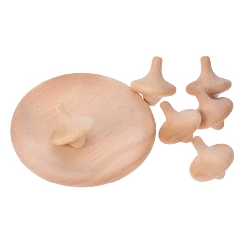 KOCKSHION 6 Teilige Handgefertigte Holzkreisel Für – DIY Bastelspielzeug Für Die Früherziehung Im Innenbereich Und Zur Logischen Denkens KOCKSHION 6 Teilige Handgefertigte Holzkreisel Für – DIY Bastelspielzeug Für Die Früherziehung Im Innenbereich Und Zur Logischen Denkens von KOCKSHION