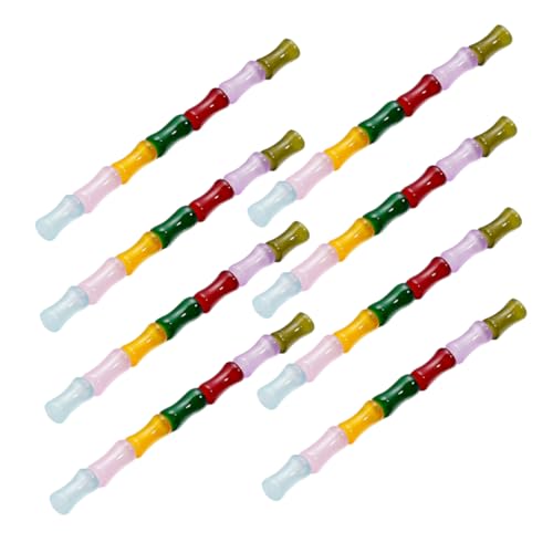 KOCKSHION 60 Stück Glas-bambus-knoten-knochen-charm-perlen, Bambus-form, Abstandsperlen Für Diy-armbänder, Halsketten, Ohrringe, Schmuckherstellung, Bastelbedarf von KOCKSHION