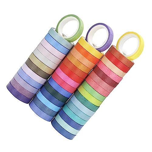KOCKSHION 60Rollen Bunte Washi Tapes Dekorative Klebebänder für Scrapbooking DIY und Handwerken für Kreative Projekte und Geschenkverpackungen KOCKSHION 60Rollen Bunte Washi Tapes Dekorative Klebebänder für Scrapbooking DIY und Handwerken für Kreative Projekte und Geschenkverpackungen von KOCKSHION