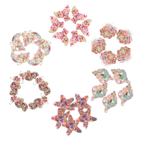 KOCKSHION 60Stücke Pailletten Charms Meeresmuscheln für DIY Schmuck Scrapbooking Bastelprojekte Geburtstags Hochzeitsdeko von KOCKSHION