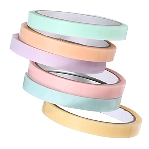 KOCKSHION 6Rollen Klebrige Bälle Klebeband Zufälligen Farben DIY Bastelband für Stressabbau Leicht und Tragbar für und Familie von KOCKSHION