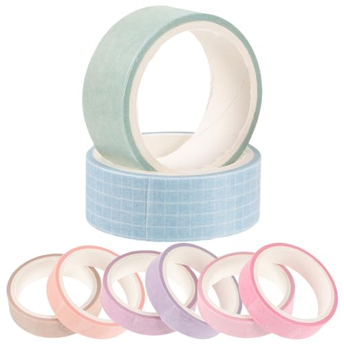 KOCKSHION 8 Rollen Buntes Washi Tape Set Dekoratives Beschreibbares Klebeband für Scrapbooking Handbuch und DIY Projekte für Kreative Bastelideen und KOCKSHION 8 Rollen Buntes Washi Tape Set Dekoratives Beschreibbares Klebeband für Scrapbooking Handbuch und DIY Projekte für Kreative Bastelideen und von KOCKSHION