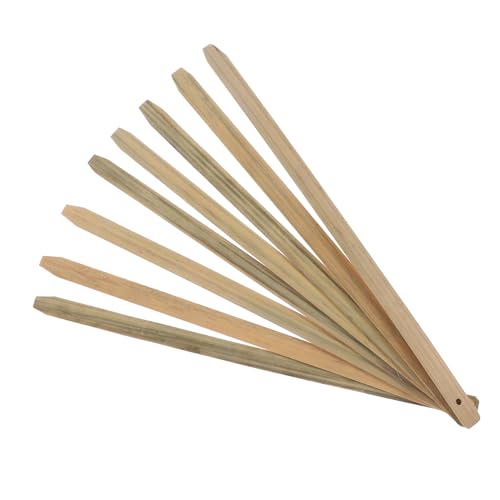 KOCKSHION 8 Stück Teiliges Diy Bambus Fan Griffe Glatt Polierte Handgriffe für Chinesische Handfächer für Bastelprojekte und Hochzeitsaccessoires von KOCKSHION