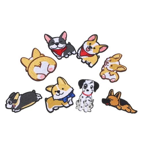 KOCKSHION 8Stücke Hundepfote Stickerei Patches Tierische Applikationen für Kleidung Taschen Schuhe und Hüte Hochwertige Langlebige Flicken Strapazierfähigem DIY von KOCKSHION