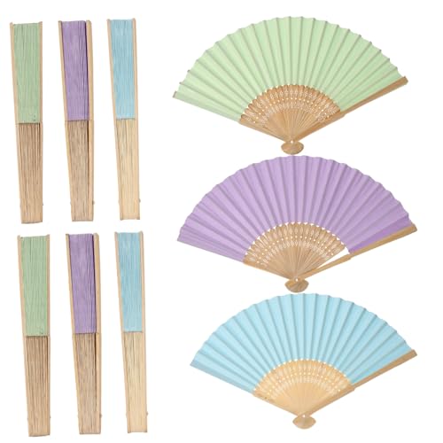 KOCKSHION 9 Stück Teiliges Diy Faltfächer Set für Blanko Papierfächer zum Malen für Bastelprojekte Heimdekoration und Kreative Aktivitäten KOCKSHION 9 Stück Teiliges Diy Faltfächer Set für Blanko Papierfächer zum Malen für Bastelprojekte Heimdekoration und Kreative Aktivitäten von KOCKSHION