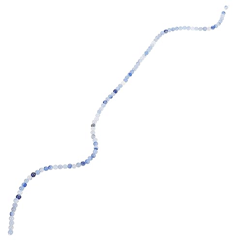 KOCKSHION 92 Stück Facettierte Natursteinperlen für DIY Schmuck Runde Bastelperlen Steinmaterial für Armband Halskette und Kreative Projekte von KOCKSHION