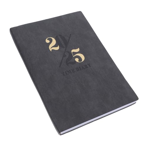 KOCKSHION Agenda-Buch notizbuch praktischer Tagesplaner Zeitplan Buch süßer Wochenplaner ästhetischer Tagesplaner monatlich akademisch Schulplaner Monatsplaner 2025 Papier Schwarz von KOCKSHION
