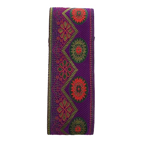 KOCKSHION Besticktes Jacquard Band mit Blumenmuster Breit für DIY Handwerk Kleidung Verzieren Schmuckherstellung Hochzeitsapplikationen und Mehr von KOCKSHION