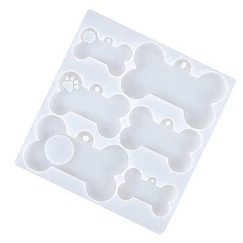 KOCKSHION Bone Shape Silikonform für DIY Bastelarbeiten Wiederverwendbare Gießform für Knochen Hängedekoration für Epoxidharz und Kreative Schmuckherstellung von KOCKSHION