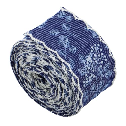 KOCKSHION Denim Satinband mit Fransen Yards Vielseitiges Jeansstoffband für Diy Kleidung Haarschmuck und Schuhdekorationen Design für Kreative Projekte KOCKSHION Denim Satinband mit Fransen Yards Vielseitiges Jeansstoffband für Diy Kleidung Haarschmuck und Schuhdekorationen Design für Kreative Projekte von KOCKSHION