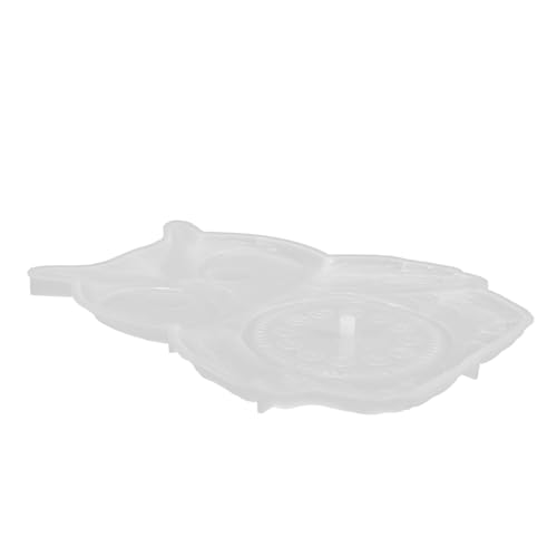 KOCKSHION Eulen Wanduhren Silikonform Halbrelief Wanddekor für DIY Bastelprojekte Langlebige und Flexible Gießform Silikon für Kreative Uhrengestaltung von KOCKSHION