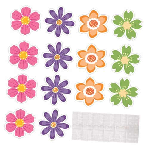 KOCKSHION Farbenfrohe Blumen Papier Ausschnitte mit Karten für Kreative Dekorationen in Klassenzimmern Partys und Mehr für Fröhliche Anlässe und Diy Projekte von KOCKSHION