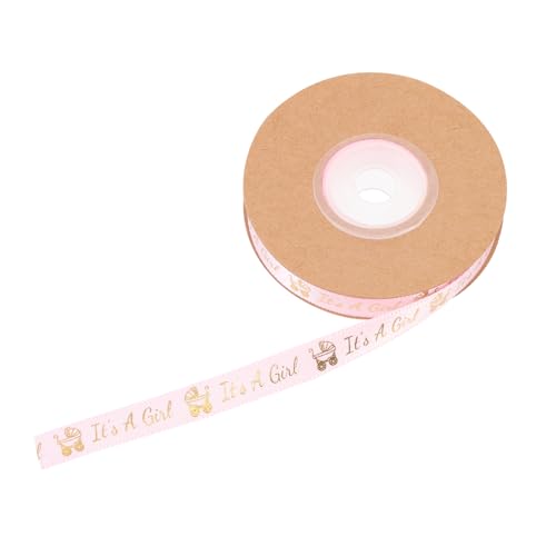 KOCKSHION Geburtstags Geschenkband Babywagen Satinband zum Basteln DIY Haarschleifen Kopfschmuck Glatte Oberfläche Vielseitig Verwendbar für Blumenverpackung und Kreative Handarbeiten von KOCKSHION