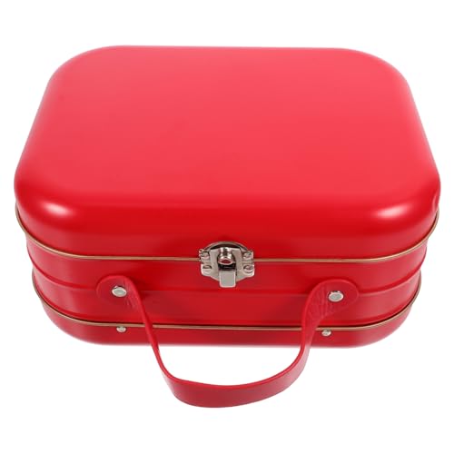 KOCKSHION Handgefertigte Blechdose im Kofferdesign Multifunktionale Aufbewahrungsbox für Schmuck Süßigkeiten und Mehr Robuste und Leichte Metallbox für und Dekoration von KOCKSHION