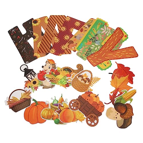 KOCKSHION Herbstliche Thanksgiving Papierdekorationen Bunte Pinnwand Ausschnitte für Klassenraum Diy Bastelmaterial Sichere Papierqualität Vielseitig für Party und Wandgestaltung KOCKSHION Herbstliche Thanksgiving Papierdekorationen Bunte Pinnwand Ausschnitte für Klassenraum Diy Bastelmaterial Sichere Papierqualität Vielseitig für Party und Wandgestaltung von KOCKSHION