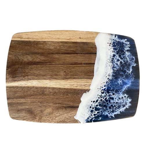 KOCKSHION Holz Schneidebrett aus Epoxidharz Einzigartiges Design für Gemüse Obst Robust und Leicht zu Reinigen für Küche Restaurant und Hotel KOCKSHION Holz Schneidebrett aus Epoxidharz Einzigartiges Design für Gemüse Obst Robust und Leicht zu Reinigen für Küche Restaurant und Hotel von KOCKSHION