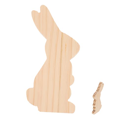 KOCKSHION Kaninchen-verzierung Osterhasendekor Osterkaninchendekor Osterdeko Ostern Hausdekorationen Dekorative Requisiten Für Ostern Holz Khaki von KOCKSHION