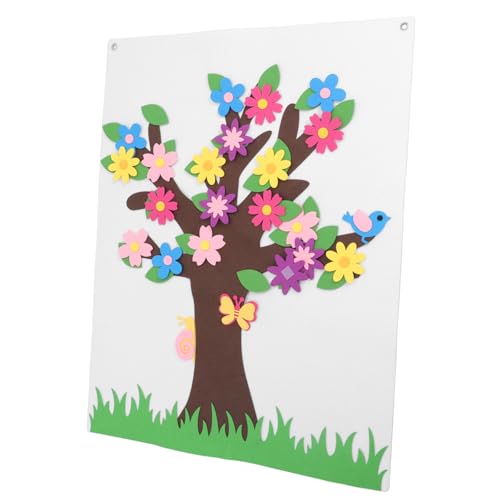 KOCKSHION Kindergarten Requisiten Filz Set mit Blumen und Bäumen Diy Storyboard für Tragbare Filzwandaktivitäten Leicht zu Verstauen und Aufzuhängen Kreative KOCKSHION Kindergarten Requisiten Filz Set mit Blumen und Bäumen Diy Storyboard für Tragbare Filzwandaktivitäten Leicht zu Verstauen und Aufzuhängen Kreative von KOCKSHION