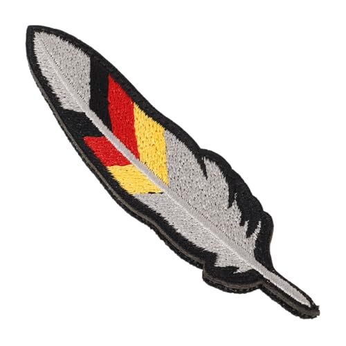 KOCKSHION Kleideraufnäher mit Deutschland Flaggenmuster Kompakter Haken und Schlaufenaufnäher für Rucksäcke Taschen und Kleidung Federförmiger Mantelaufnäher für DIY Dekoration KOCKSHION Kleideraufnäher mit Deutschland Flaggenmuster Kompakter Haken und Schlaufenaufnäher für Rucksäcke Taschen und Kleidung Federförmiger Mantelaufnäher für DIY Dekoration von KOCKSHION