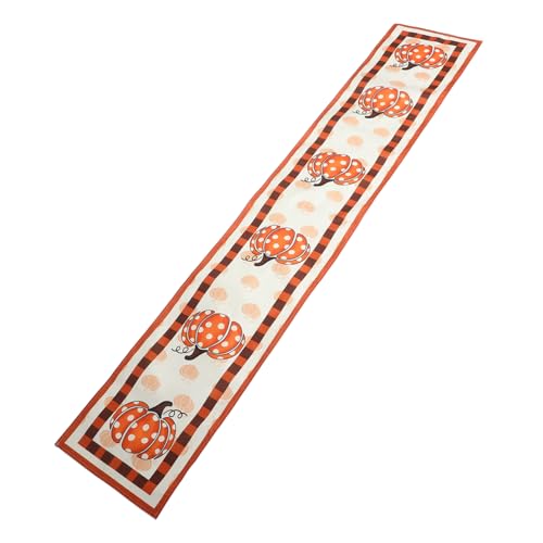KOCKSHION Kürbisdekoration für Tische Herbst-Kürbis-Tischläufer saisonale Tischläufer Kürbistisch Herbstblätter Tischläufer Herbst-Thanksgiving-Tischläufer Tischläufer ernten Polyester KOCKSHION Kürbisdekoration für Tische Herbst-Kürbis-Tischläufer saisonale Tischläufer Kürbistisch Herbstblätter Tischläufer Herbst-Thanksgiving-Tischläufer Tischläufer ernten Polyester von KOCKSHION