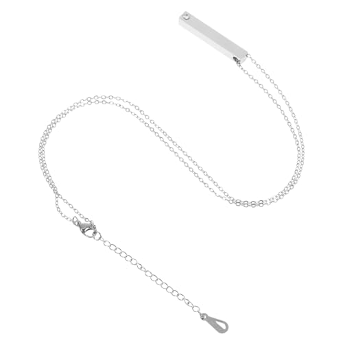 KOCKSHION Lange Halskette mit Anhänger für Männer und Frauen Modischer Halsschmuck Vielseitig als Pulloverkette oder Halskette Geeignet Stahlfarbe KOCKSHION Lange Halskette mit Anhänger für Männer und Frauen Modischer Halsschmuck Vielseitig als Pulloverkette oder Halskette Geeignet Stahlfarbe von KOCKSHION
