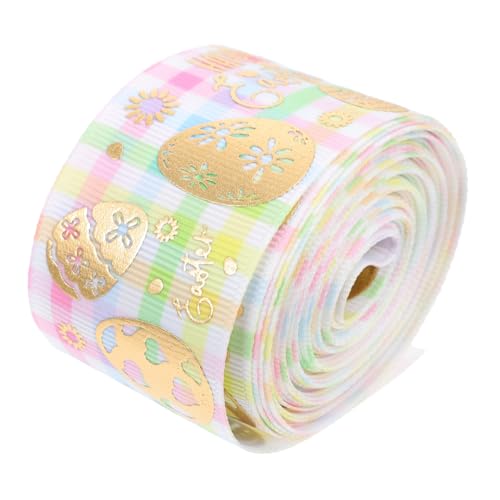 KOCKSHION Osterband Party Gold Samtband Herstellung Chiffon geschenkband ostern ostergeschenk verpackung ostern geschenkverpackung Band für Ostern DIY Schleife für Ostern Polyester Colorful von KOCKSHION
