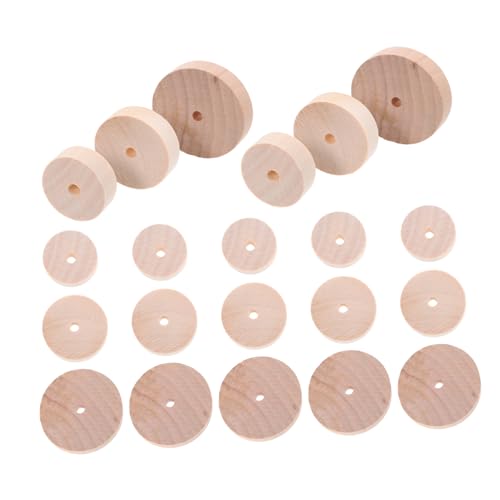KOCKSHION Radmodellmaterial winzig Bastelräder Kleinkinder Kunsthandwerk Räder für Spielzeugautos Holzräder für Wagen Babyautoreifen Holzräder zum Basteln Lochplatten Beige KOCKSHION Radmodellmaterial winzig Bastelräder Kleinkinder Kunsthandwerk Räder für Spielzeugautos Holzräder für Wagen Babyautoreifen Holzräder zum Basteln Lochplatten Beige von KOCKSHION