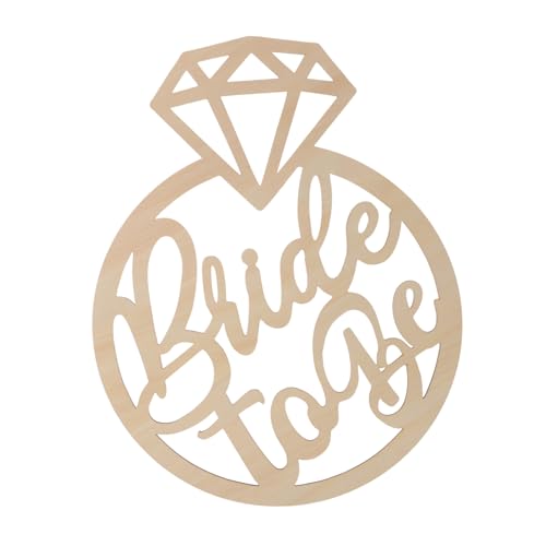 KOCKSHION Runder Holz Hochzeits Schild Dekorativer Wandhängeschild für Hochzeiten und Partys Rustikaler Charme Romantische Vielseitige Dekoration für Valentinstag und Hochzeitsfeier von KOCKSHION
