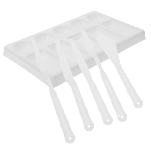 KOCKSHION Satz Rakelpaletten-set Werkzeug Paletten Zum Malen Malspachtel Farbpalette Ölfarben-palette Malen Sie Die Palettenschale Anstrich-mischschaber Farbschaber Aus Kunststoff Pp Weiß KOCKSHION Satz Rakelpaletten-set Werkzeug Paletten Zum Malen Malspachtel Farbpalette Ölfarben-palette Malen Sie Die Palettenschale Anstrich-mischschaber Farbschaber Aus Kunststoff Pp Weiß von KOCKSHION